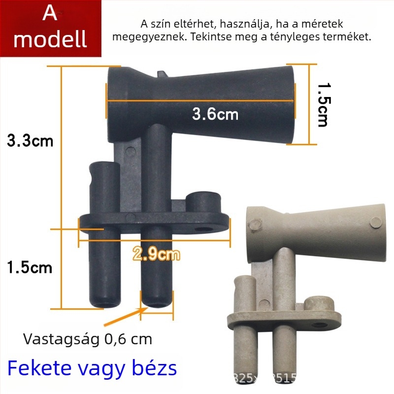 Falra szerelt gázkazán ventilátor Venturi csővel, levegőbeömlő nyílás és kéménymintavételi fúvóka – univerzális karbantartási tartozékok