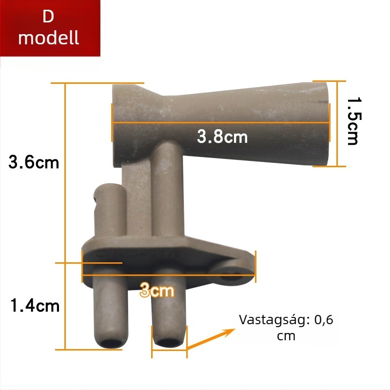 Falra szerelt gázkazán ventilátor Venturi csővel, levegőbeömlő nyílás és kéménymintavételi fúvóka – univerzális karbantartási tartozékok