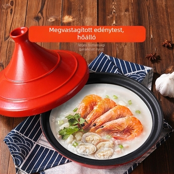 Zománcolt öntöttvas lábas marokkói tajine stílusú