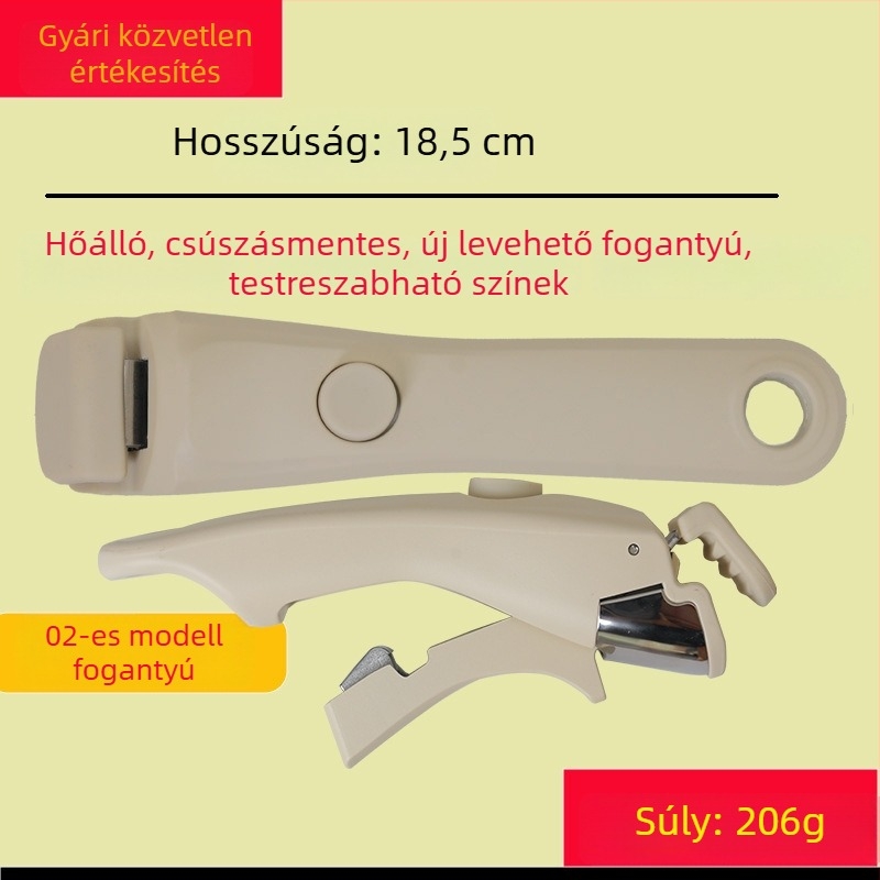 Testreszabható levehető fazékfogó klipsz égés elleni védelemmel