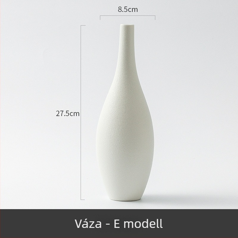 Minimalista kerámia váza száraz virágokhoz, modern otthoni dekoráció