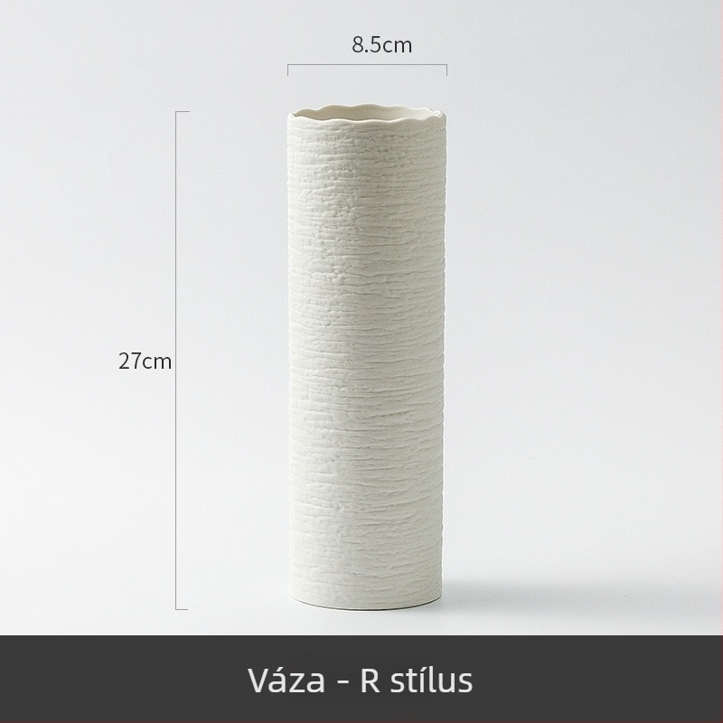 Minimalista kerámia váza száraz virágokhoz, modern otthoni dekoráció