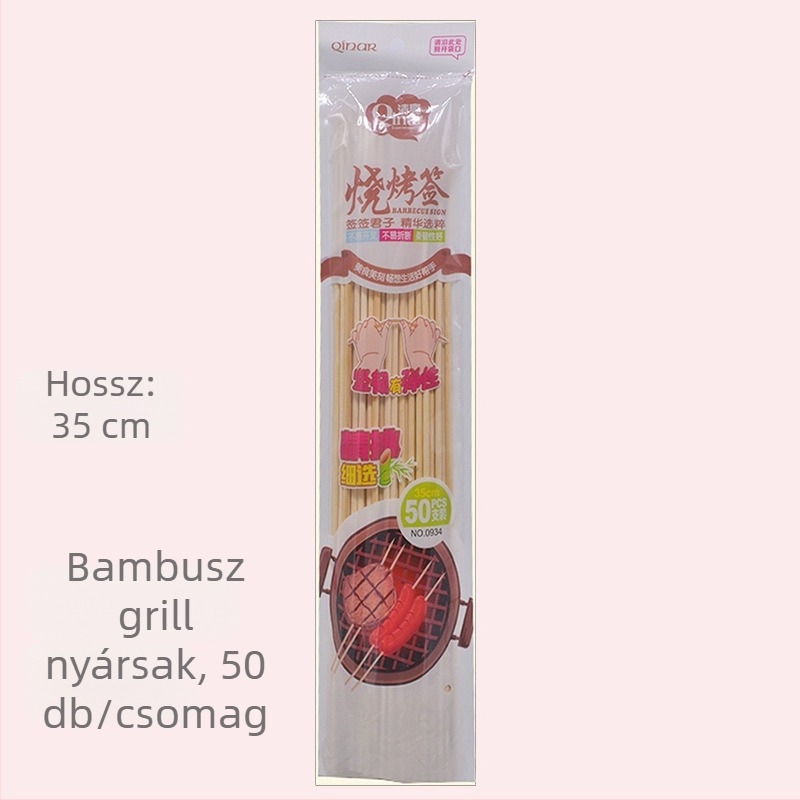 Bambusz grillnyárs bárányhúshoz – otthoni, éttermi és piknik használatra