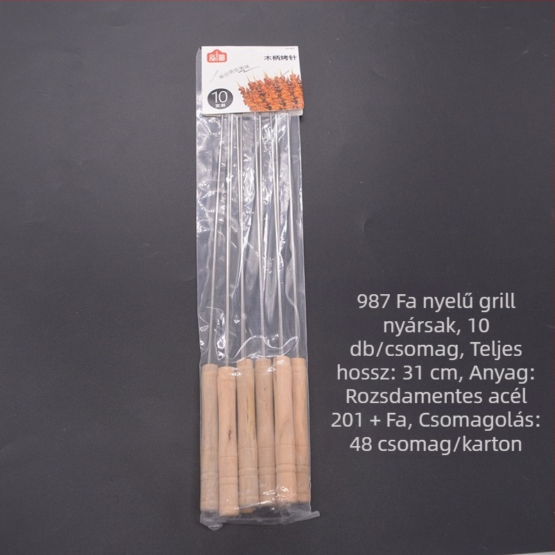 Bambusz grillnyárs bárányhúshoz – otthoni, éttermi és piknik használatra