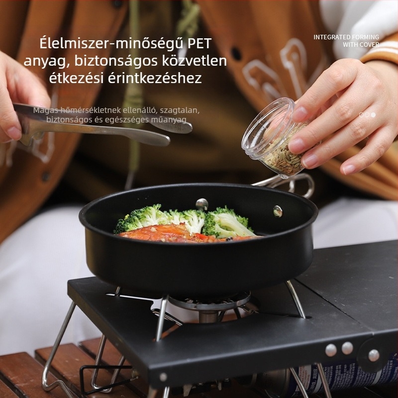 Hordozható kemping fűszertartó készlet – összekapcsolható üveg- és tégelyek kültéri grillsütéshez, lezárható, 5 darab