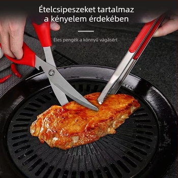 304 rozsdamentes acél grill olló és fogó készlet