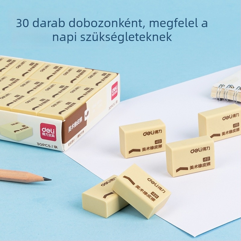 Deli iskolai radír – rajzolt, aranyos gyerekeknek, megfelelő az alsó tagozat számára, morzsamentes, tiszta radírozás