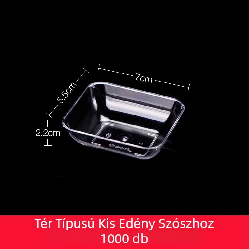 Műanyag party étkészlet trombita virág motívummal, 10 darabos: tálak, tányérok, poharak és kanalak egyéni adagokhoz