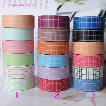 Macaronos négyzetes tervezőfüzet készlet washi szalaggal és japán stílusú dekoratív matricákkal naplóíráshoz