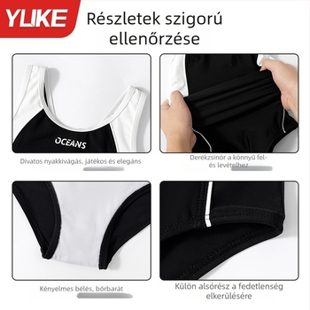 Gyermekeknek szóló 2024-es új modell, nagyobb gyerekeknek, egybeöltözős úszóruha prémium érzetű, termálforrás ihletésű, professzionális úszókészlet