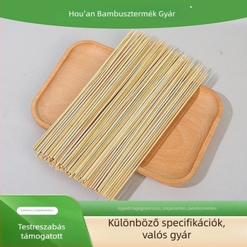 Eldobható bambusz grillnyársak – grillezéshez kolbász- és gyümölcsnyársakhoz