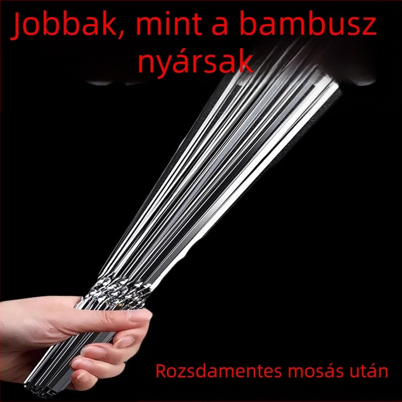 Rozsdamentes acél grillszúrók – sík és kerek nyársak, teljes készlet bárányhúshoz grillhez