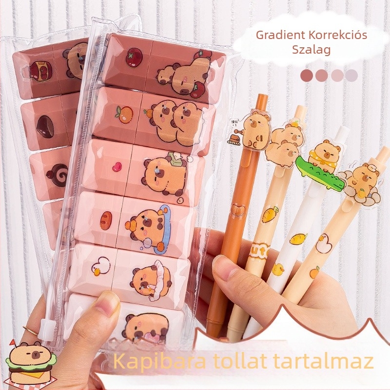 Kabibala hibajavító szalag, nagy kapacitású, nyom nélkül eltávolítható, általános iskolások számára, széles színátmenettel