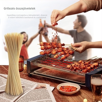 Bambusz nyárs grillhez – 100 darab, különböző hosszúságú