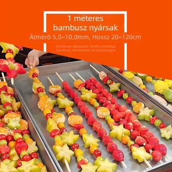 1,0 m hosszú bambusznyársak nagy húsra, vastabb és hosszabb heggyel, kereskedelmi minőség