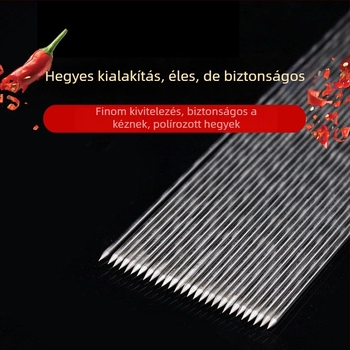 304 rozsdamentes acél kör nyársak grillhez – bárányhúshoz, háztartási használatra