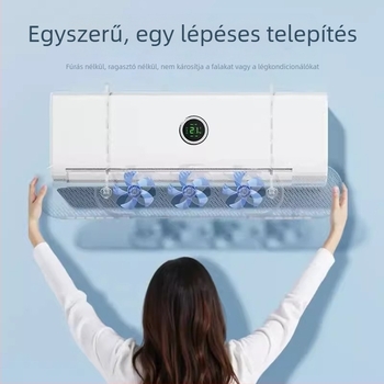Klímaberendezés légáramvédő – univerzális falra szerelhető, telepítés nélkül