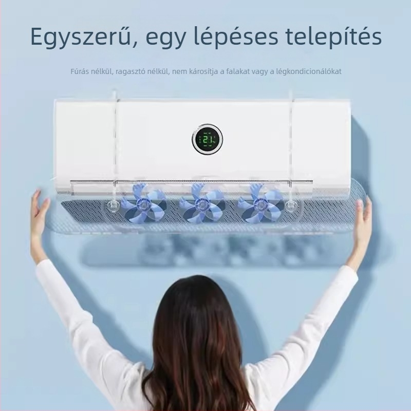 Klímaberendezés légáramvédő – univerzális falra szerelhető, telepítés nélkül