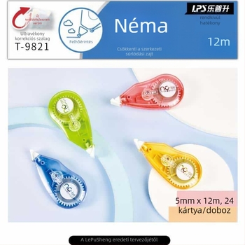 Erősített, könnyű korrigáló szalag retro dizájnnal, kreatív ókori stílus, diákok számára, nagy kapacitás