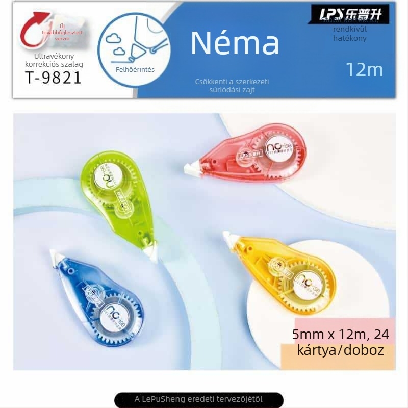 Erősített, könnyű korrigáló szalag retro dizájnnal, kreatív ókori stílus, diákok számára, nagy kapacitás