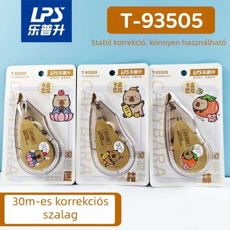 Erősített, könnyű korrigáló szalag retro dizájnnal, kreatív ókori stílus, diákok számára, nagy kapacitás