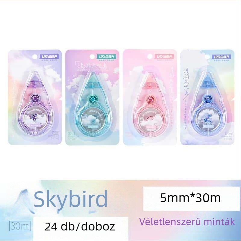Erősített, könnyű korrigáló szalag retro dizájnnal, kreatív ókori stílus, diákok számára, nagy kapacitás