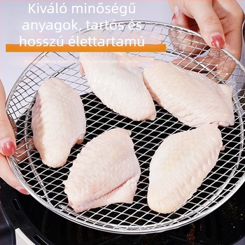 304 rozsdamentes acélból készült többszintes, leválasztható polc légsütő grillhez
