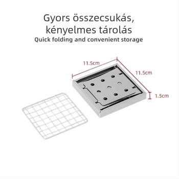 Fejlesztett zseb-tea főző tűzhely, hordozható összecsukható rozsdamentes acél grill beltéri és kültéri használatra
