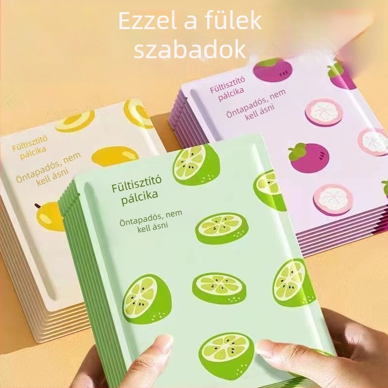 Egyszer használatos ragadós fültisztító készlet fülkanalakkal és vattapálcikákkal