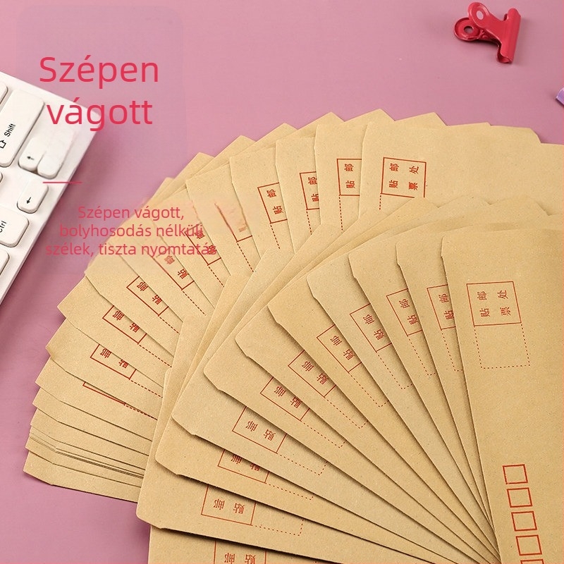 1000 sárga Kraft papír boríték, A4-es méret, szabványos postai borítékok és számlás borítékok