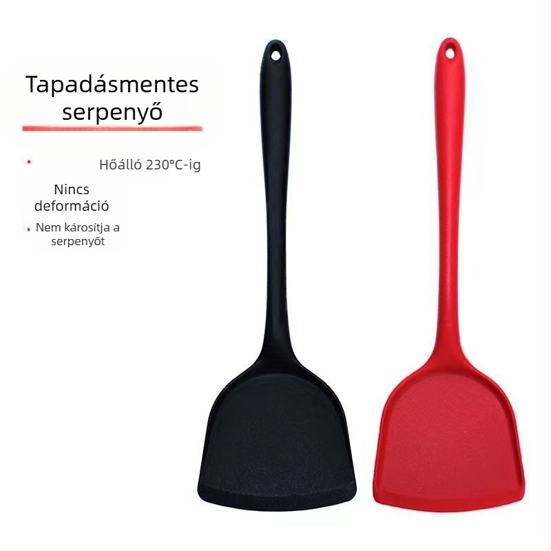 Szilikon spatula, tapadásmentes, hőálló, hosszú nyelű konyhai spatula, élelmiszer-minőségű