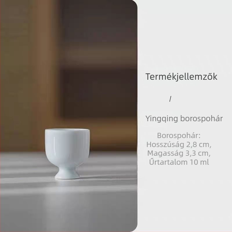 Kerámia minimalist borkészlet magas dekanterrel és kis poharakkal