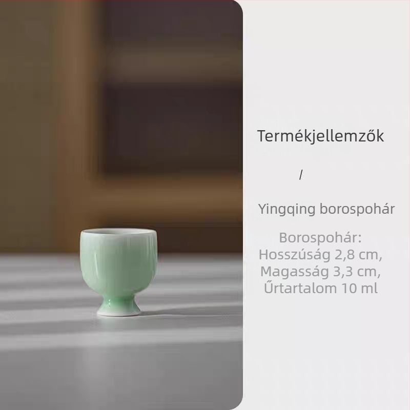 Kerámia minimalist borkészlet magas dekanterrel és kis poharakkal