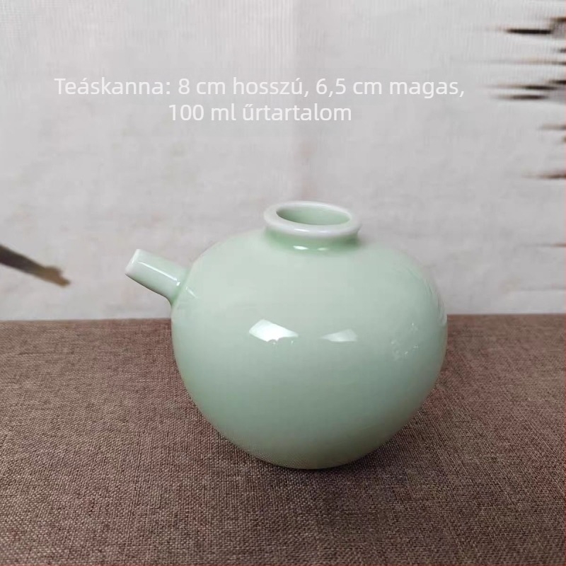 Kerámia minimalist borkészlet magas dekanterrel és kis poharakkal
