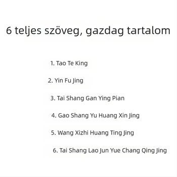 Taoista iratok másolófüzete: Tao Te Ching, Daode Jing, Yin Fu Jing, Kis méretű reguláris kalligráfia, Ecsettel írás, Nyomkövetés és újraírás Xuan papíron