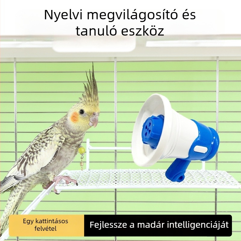 Papagáj beszédtanulási ismétlő, hangrögzítő és interaktív játék