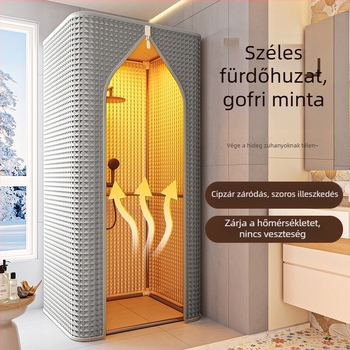 Párnázott, hőszigetelt zuhanyfedél, szélvédett és vízálló zuhany sátor