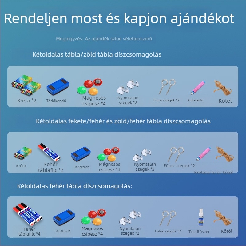 Fa keretes, felakasztható mágneses írásvetítő tábla, vertikális üzenethez
