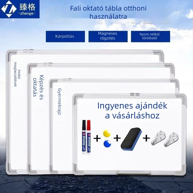 Függő, kétoldalas mágneses fehér tábla íráshoz – otthoni oktatáshoz