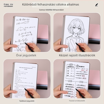 Kétoldalas asztali fehér tábla, törölhető írásra és jegyzetelésre, TOEFL és GRE gyakorláshoz