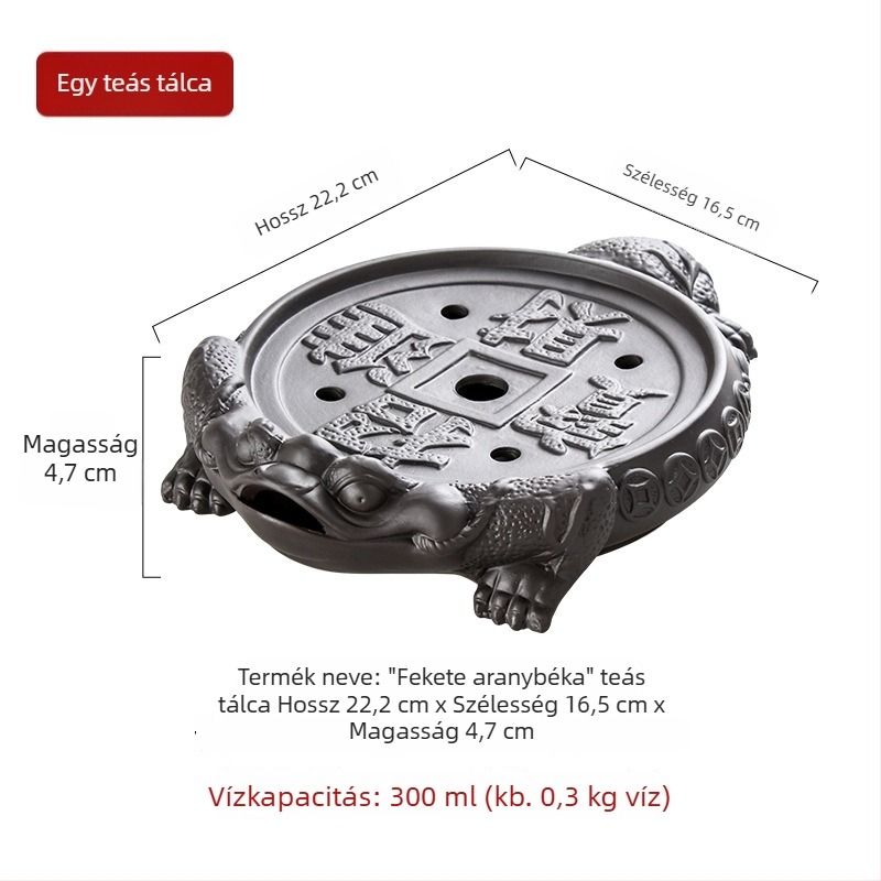 Mini Yixing lila agyag teáskanna és teáscsésor készlet teás tálcával, Kung Fu teáskészlet