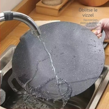 Kültéri teppanyaki grill serpenyő kovácsolt vasból, tapadásmentes, indukciós kompatibilitás, koreai stílusú, háztartási használat