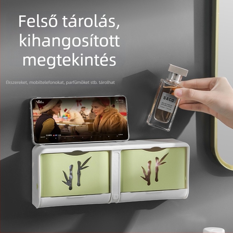 Hordozható nagy mosószappantartó, vízálló, vastagított kialakítás, fúrás nélkül, kreatív tárolásra