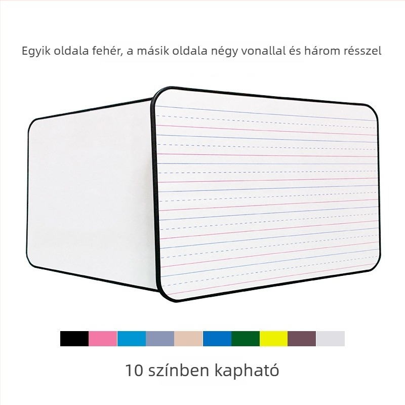 A4-es kétoldalas fehér tábla gyerekeknek, otthoni használatra, melamin panel, PVC keret
