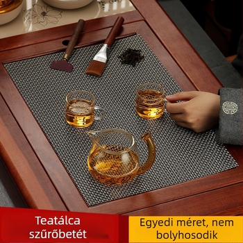 Kung Fu teáskészlet kiegészítők: tea-maradványok szűrőpárna, vízálló teaalátét, bambusz alátét, teás asztal és tál, tea-maradvány háló