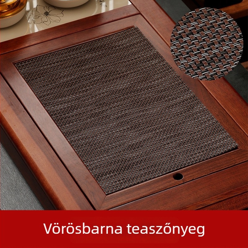 Kung Fu teáskészlet kiegészítők: tea-maradványok szűrőpárna, vízálló teaalátét, bambusz alátét, teás asztal és tál, tea-maradvány háló