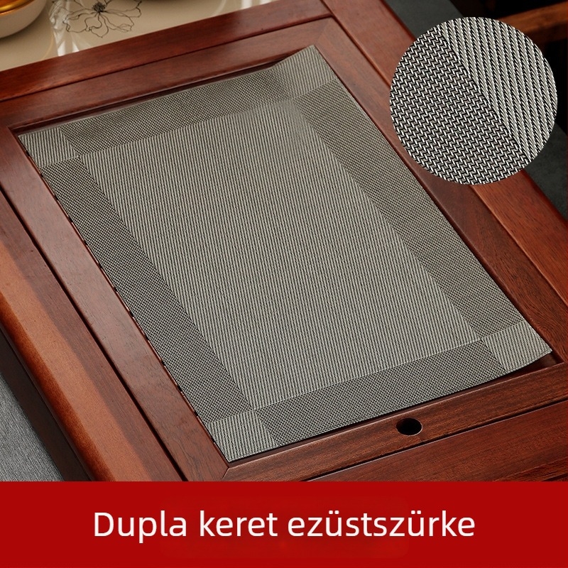 Kung Fu teáskészlet kiegészítők: tea-maradványok szűrőpárna, vízálló teaalátét, bambusz alátét, teás asztal és tál, tea-maradvány háló