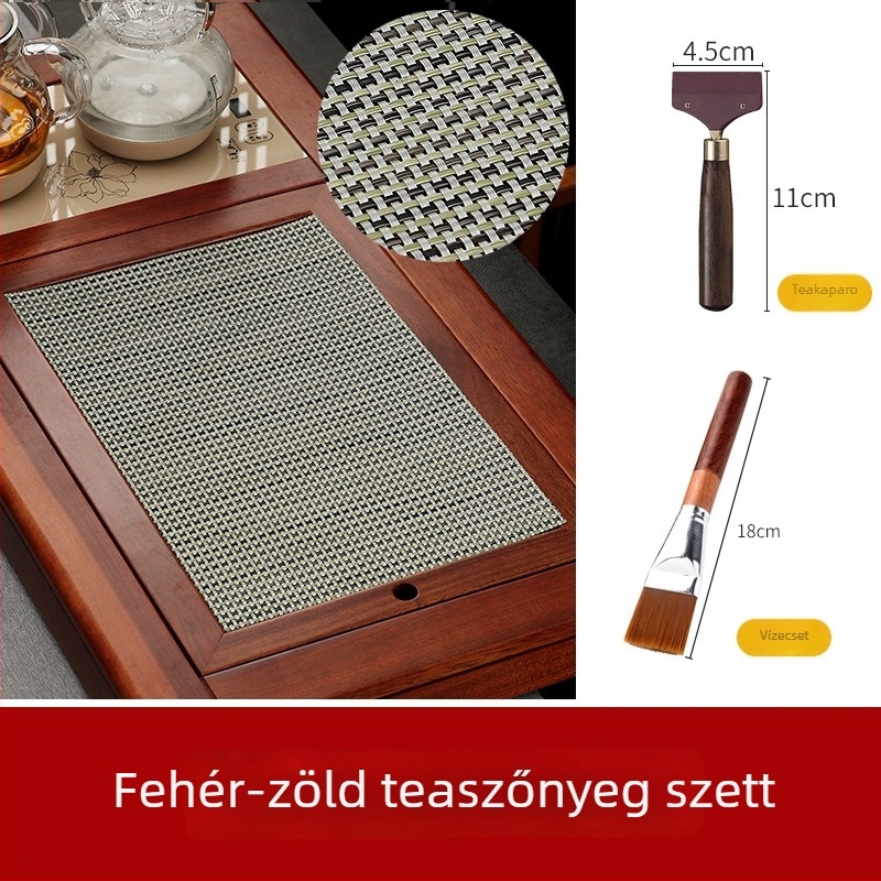 Kung Fu teáskészlet kiegészítők: tea-maradványok szűrőpárna, vízálló teaalátét, bambusz alátét, teás asztal és tál, tea-maradvány háló