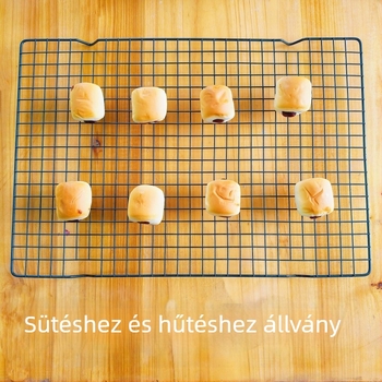Erősített kültéri BBQ-grillháló és hűtő rács süteményekhez és péksüteményekhez – DIY sütés és grillezés