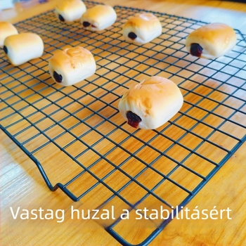 Erősített kültéri BBQ-grillháló és hűtő rács süteményekhez és péksüteményekhez – DIY sütés és grillezés